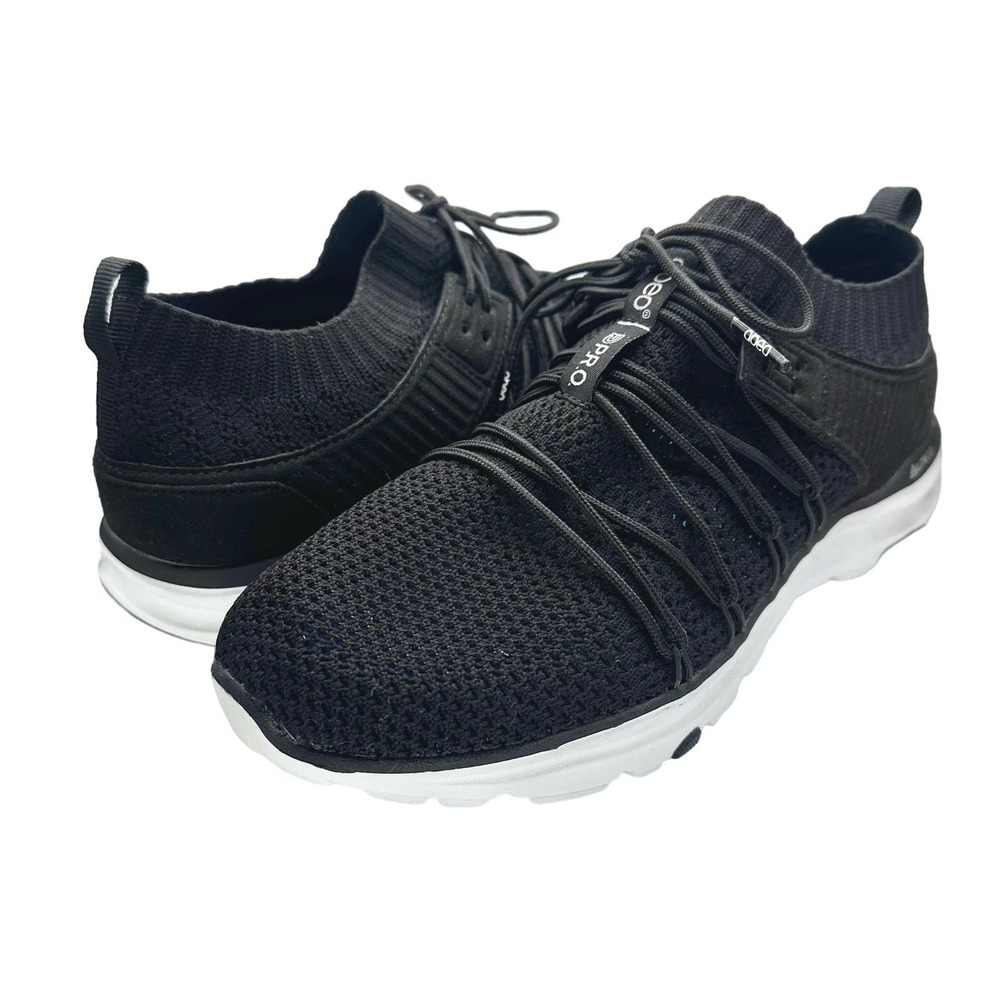 Abeo | Women | Lite 2.0 Pro System Black Knit Athletic Running Shoes | 9.5 M